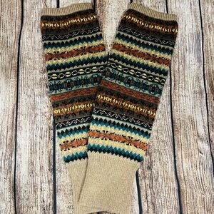 Colorful Knit Leg Warmers